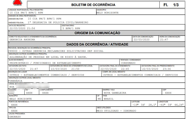 PC e governo de MG investigam denúncia de funerária de dezenas de