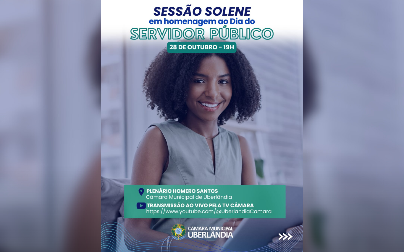 Convite à sessão solene da Câmara Municipal