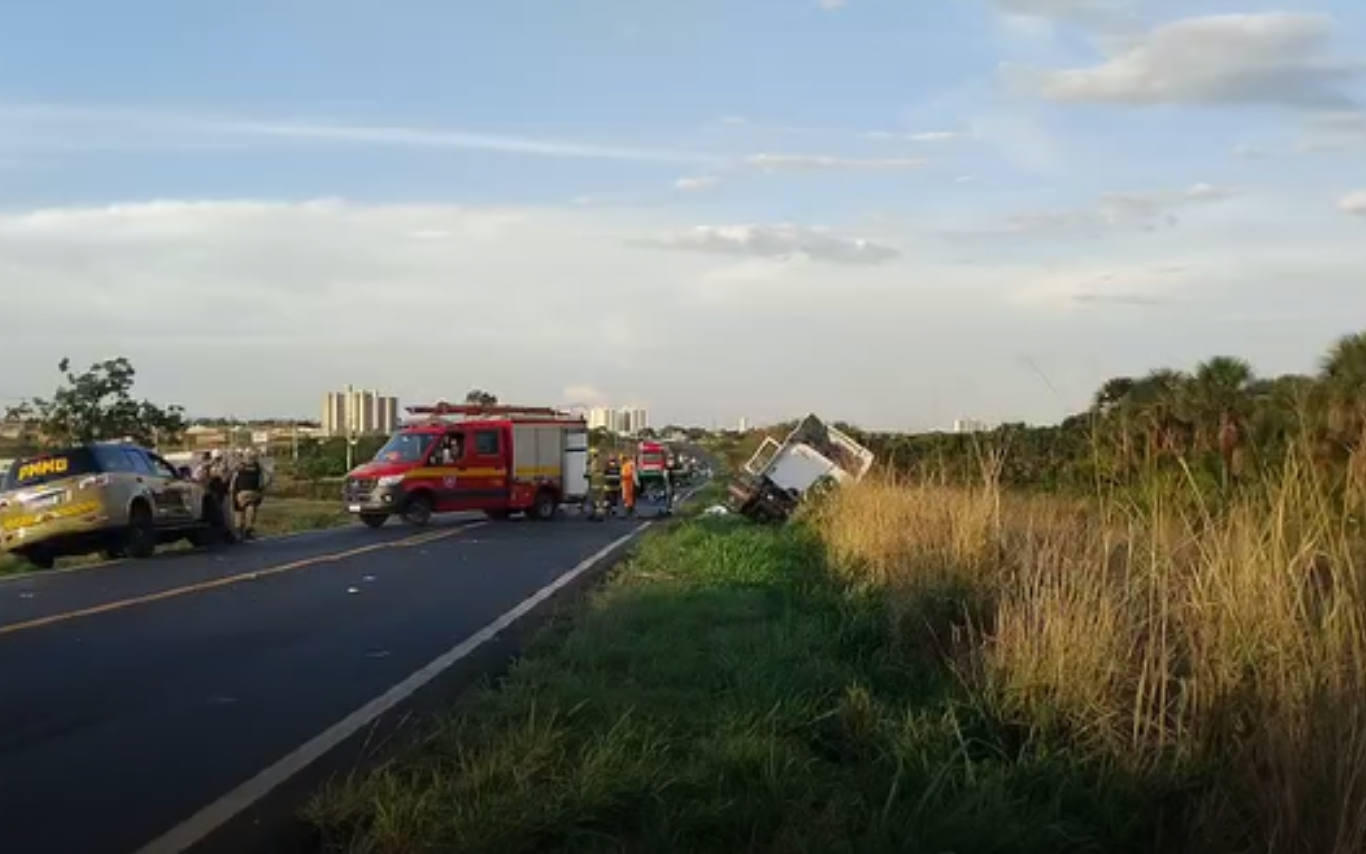 Imagem do local do acidente.