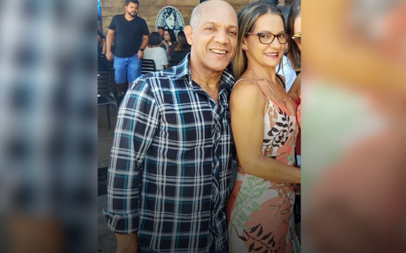 Imagem do casal envolvido no crime de feminicídio.