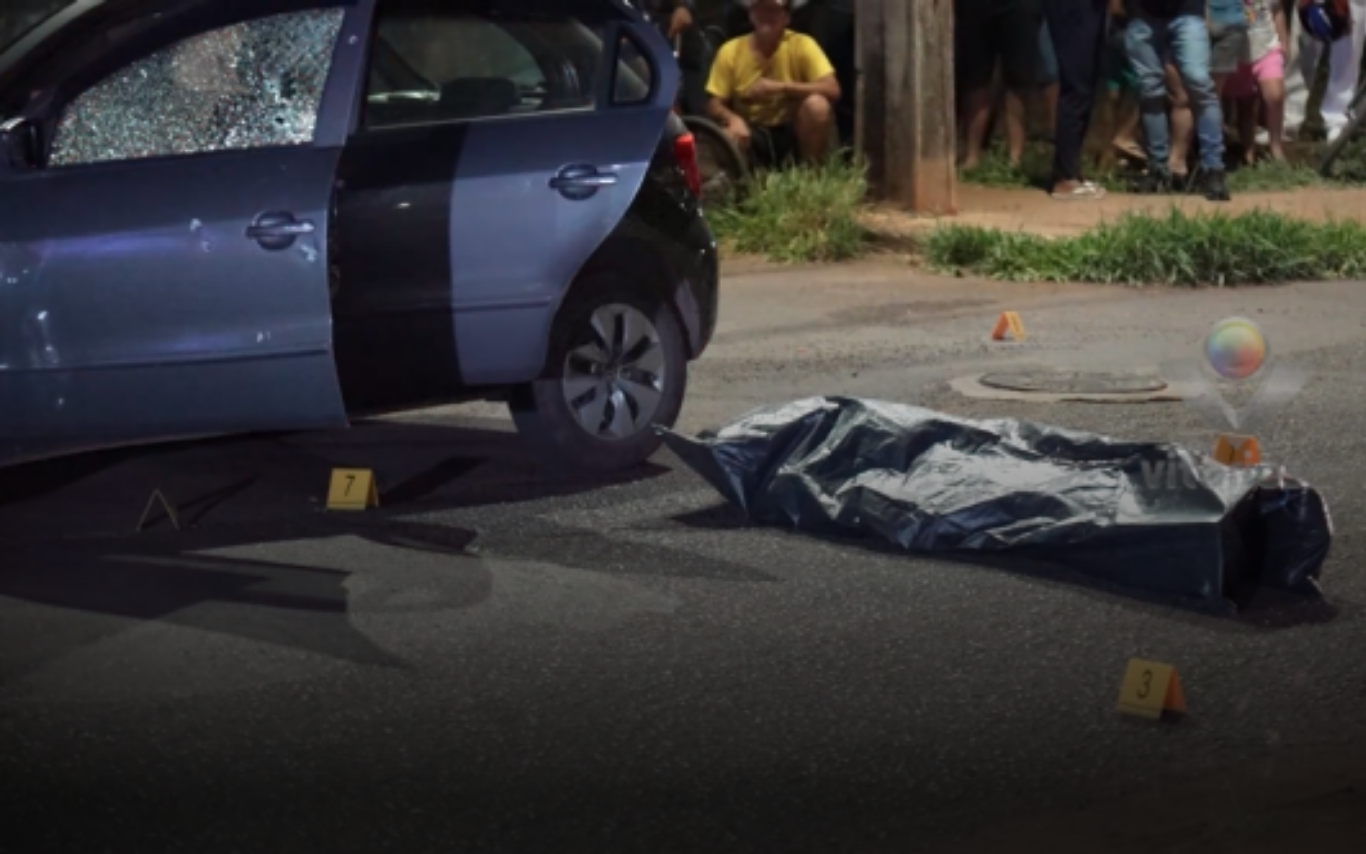 Registros do local do crime, no bairro Morumbi.
