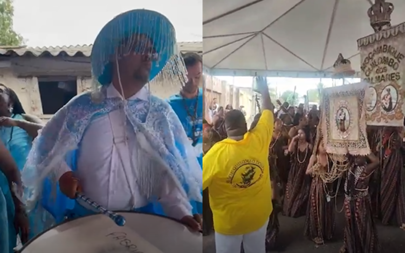 Imagens da festa da Congada em Uberlândia.