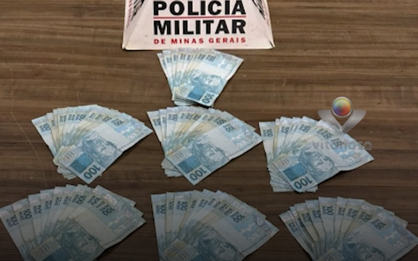 Quantia recuperada durante ação policial conjunta entre MG e GO.