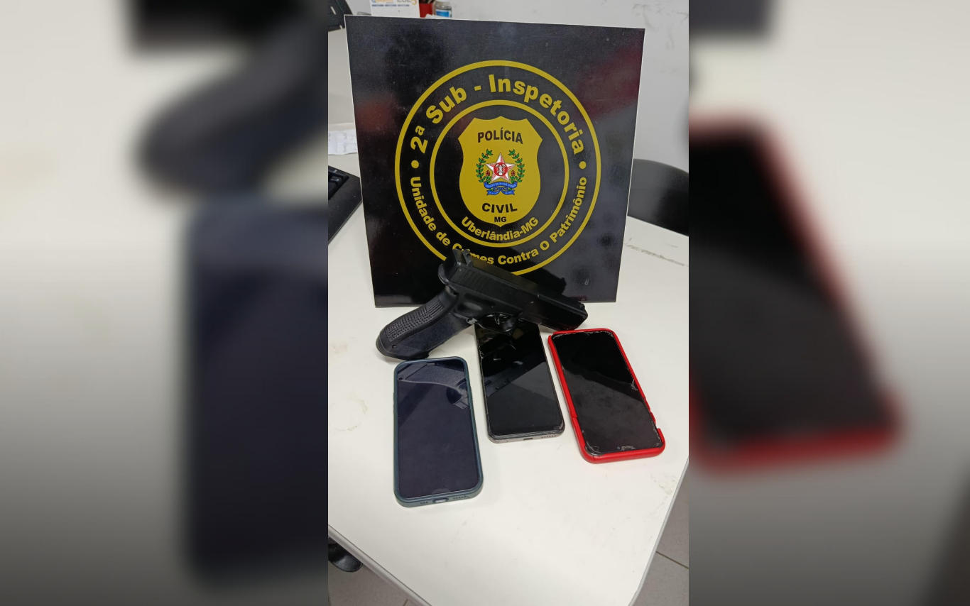Itens apreendidos pela Polícia Civil em operação.