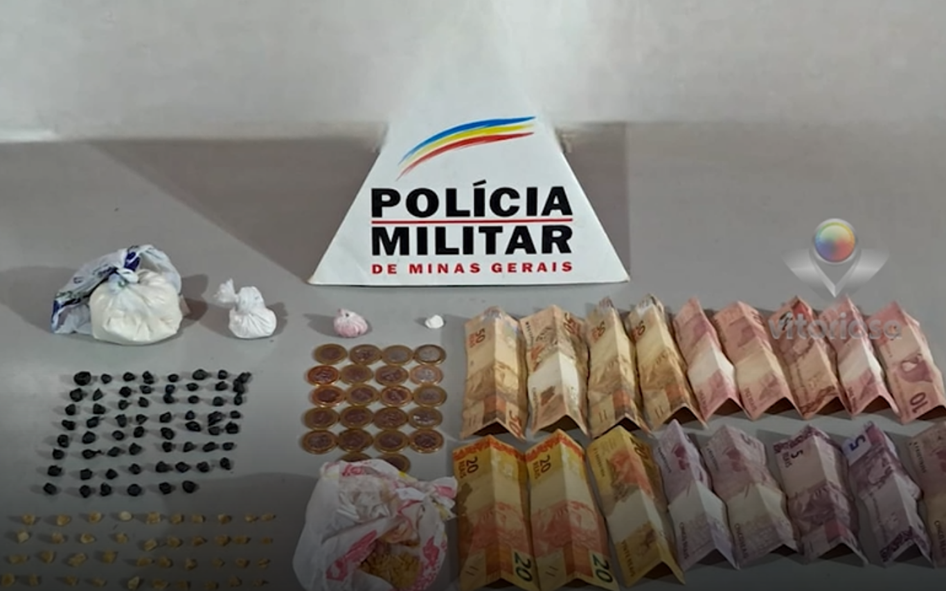 Itens apreendidos pela polícia.