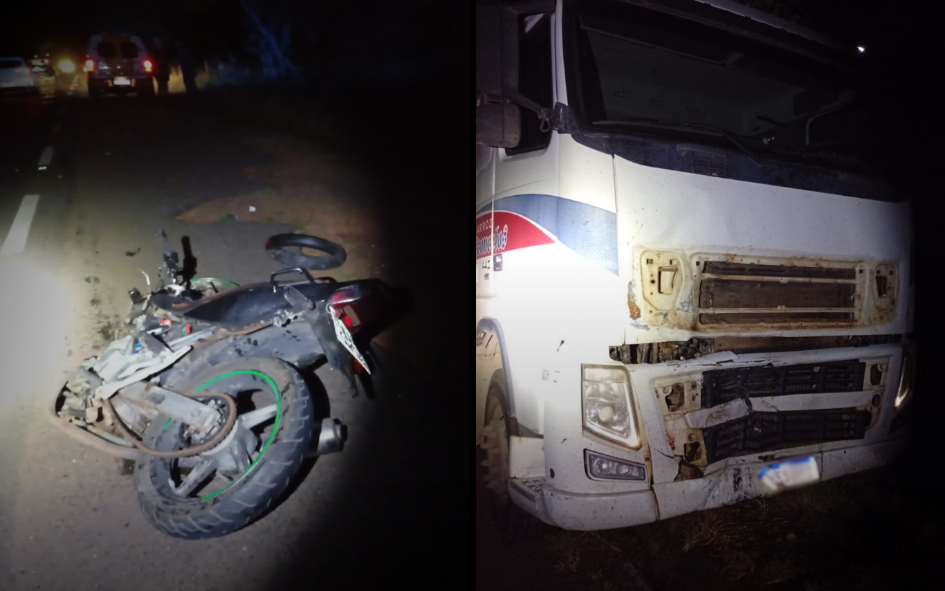 Imagens do local do acidente.