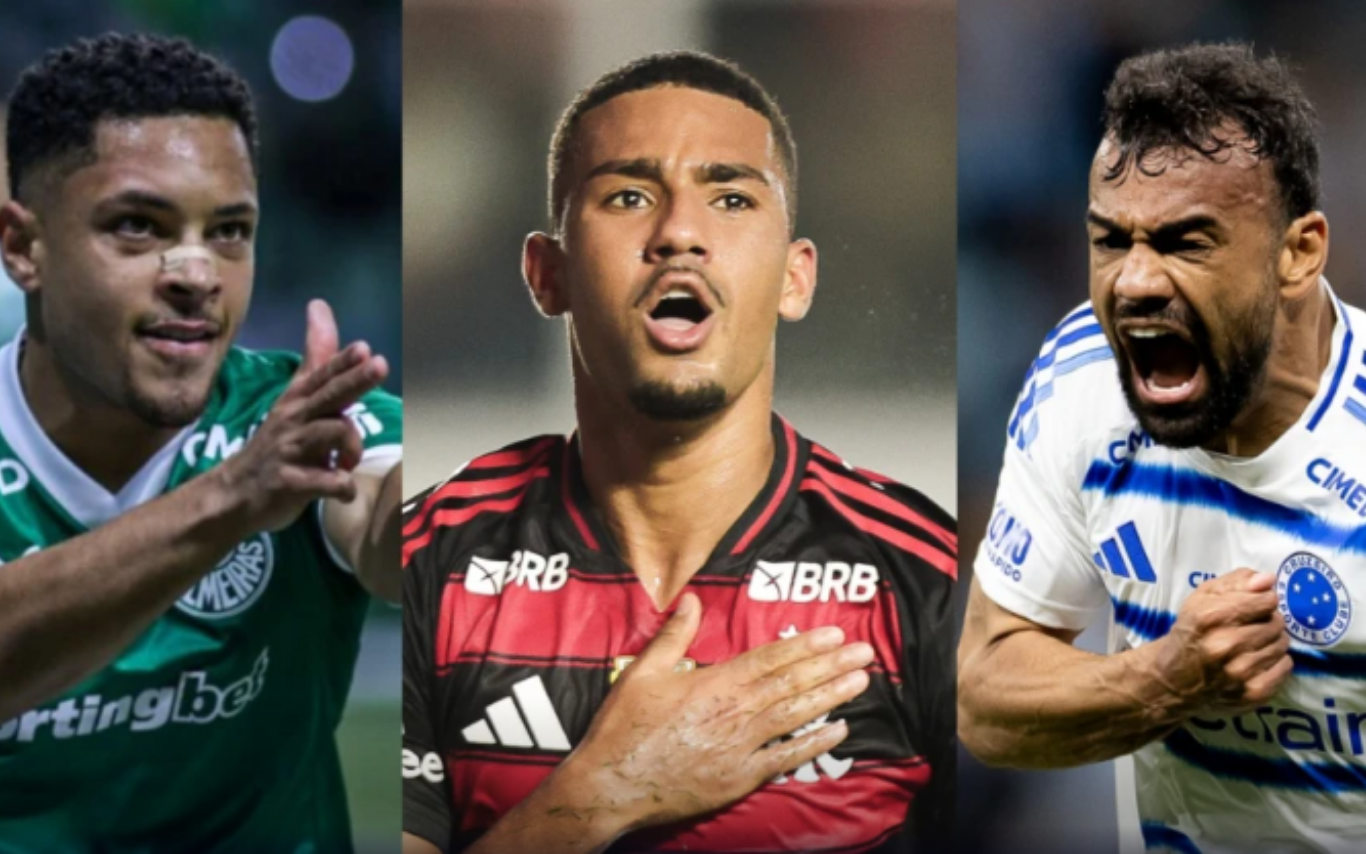 Palmeiras, Flamengo e Cruzeiro são os principais candidatos ao título do Brasileirão.