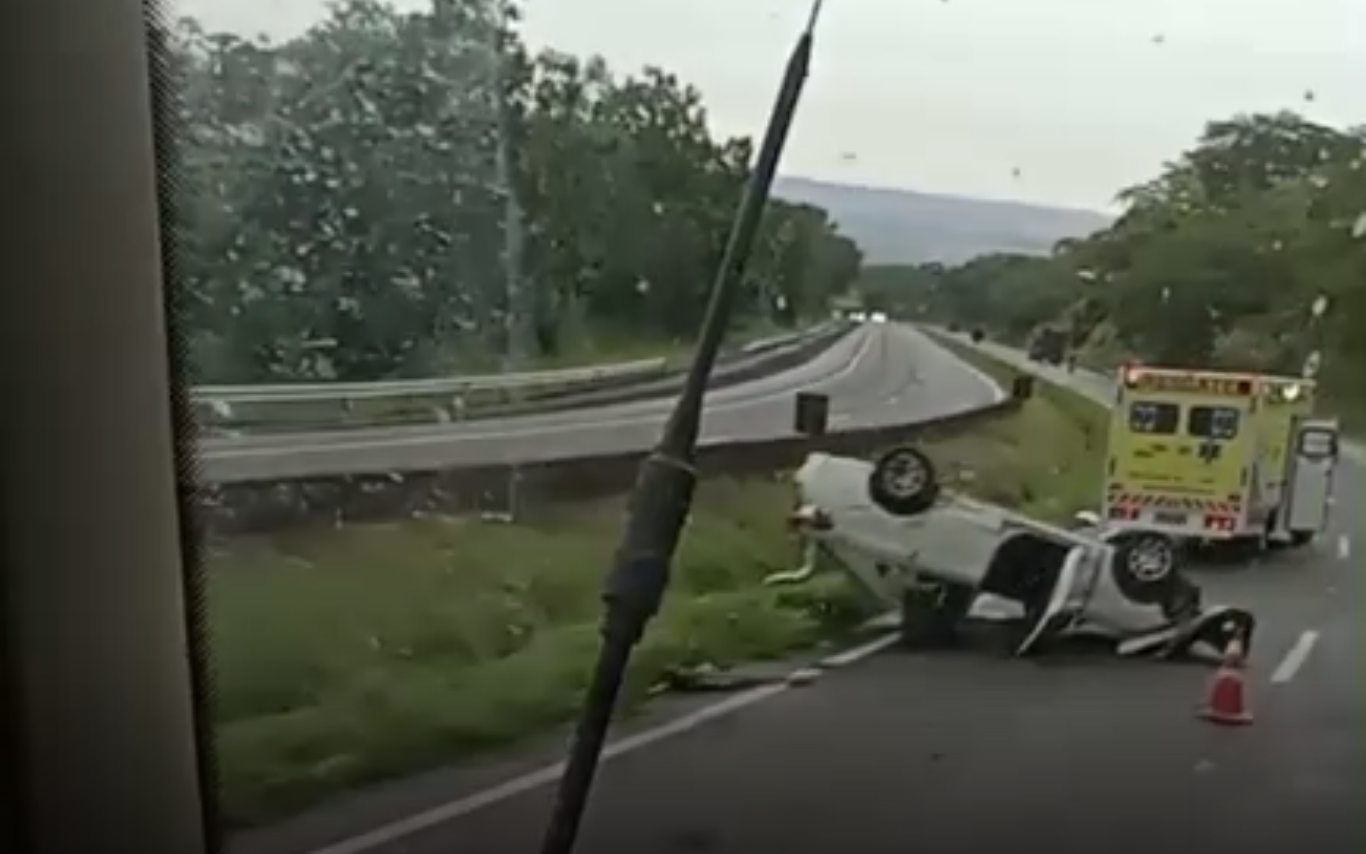 Imagem do local do acidente.