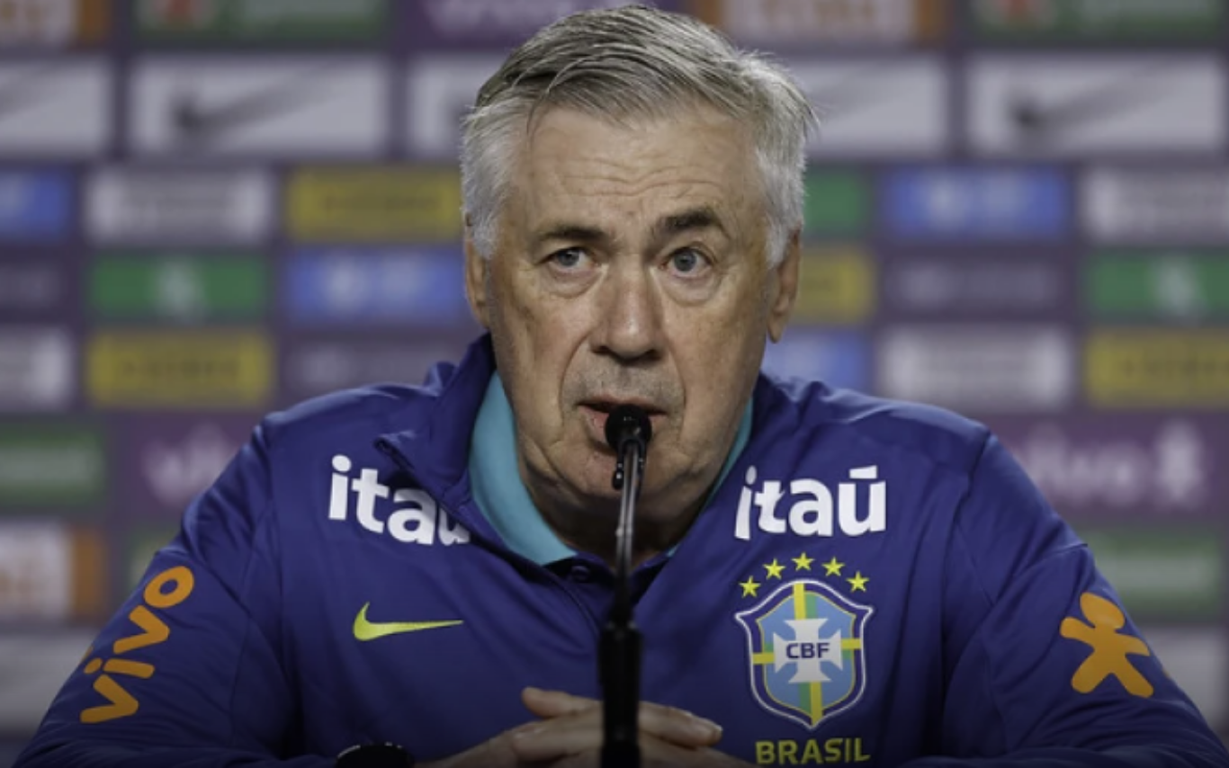Carlo Ancelotti, técnico da Seleção Brasileira.