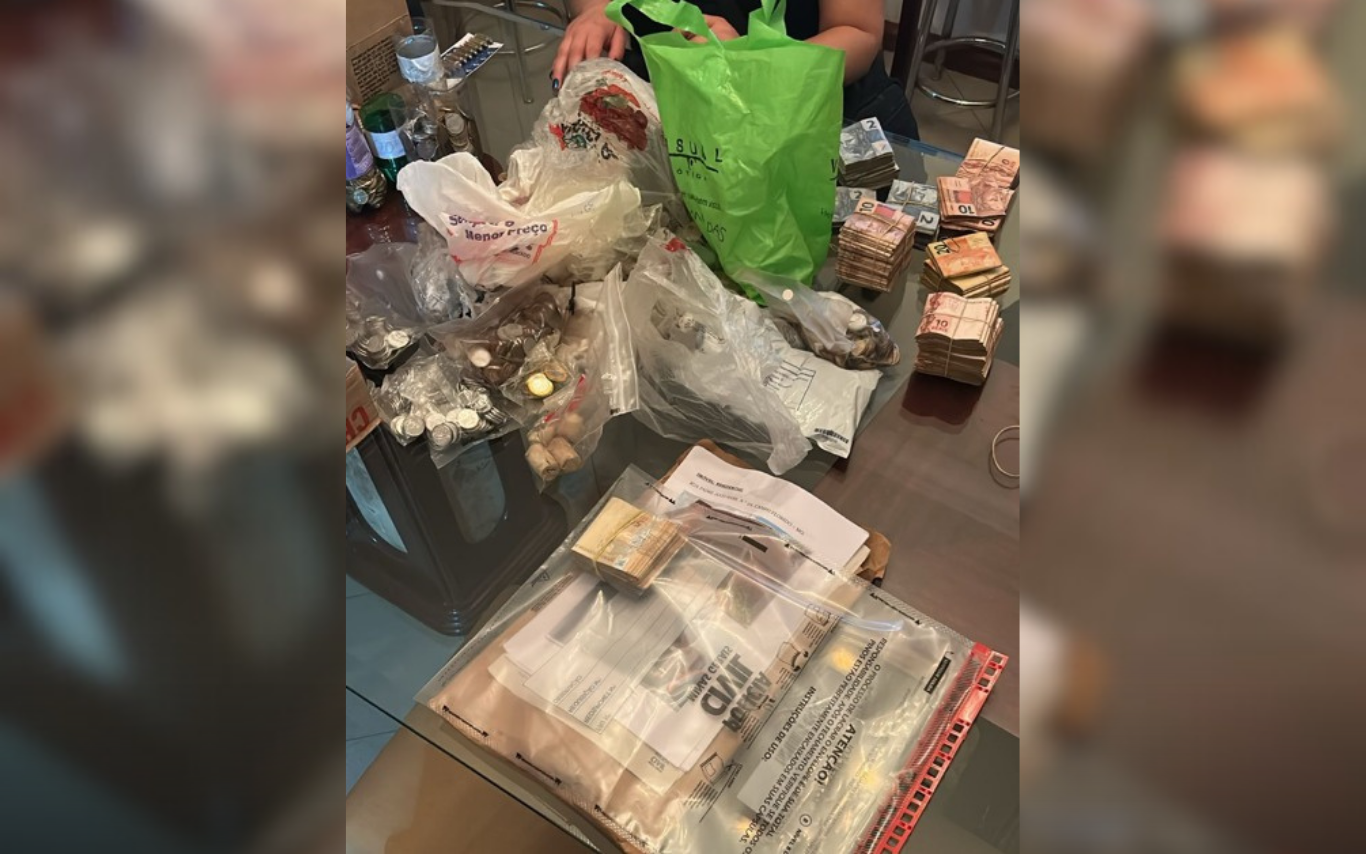 Itens apreendidos durante a Operação Expocampo