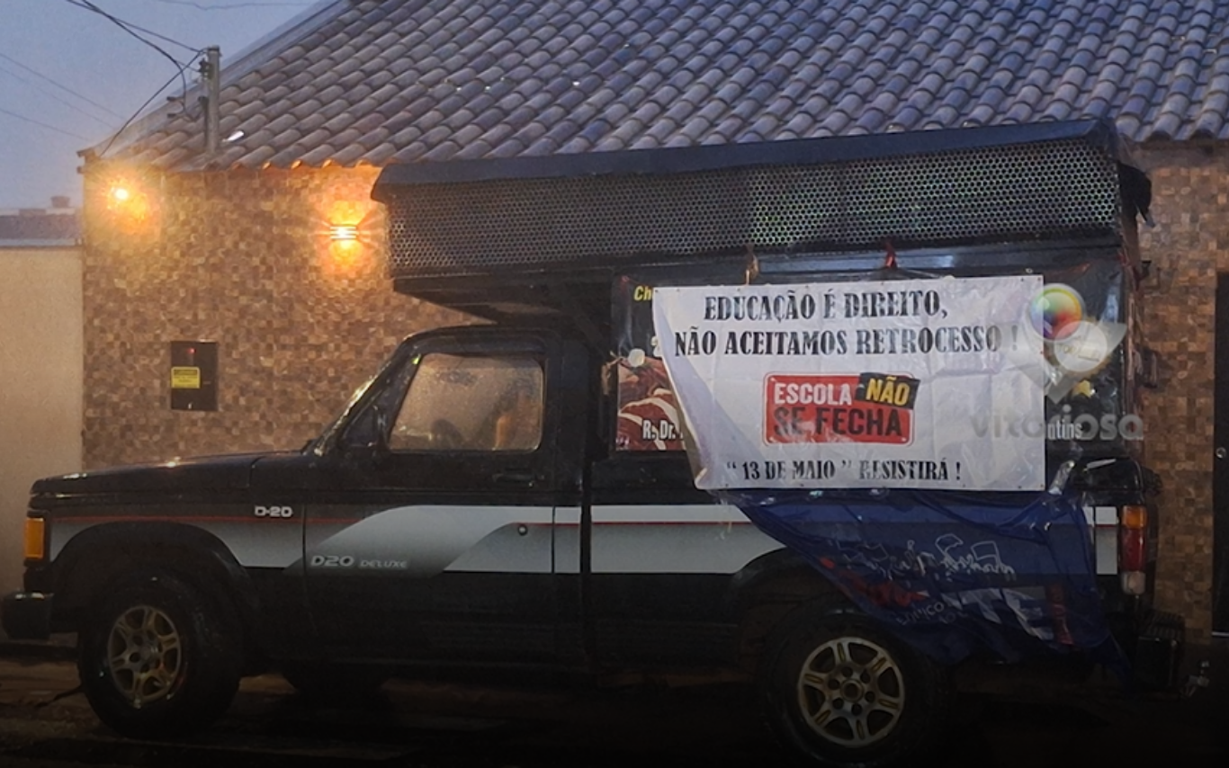 Imagem da manifestação.