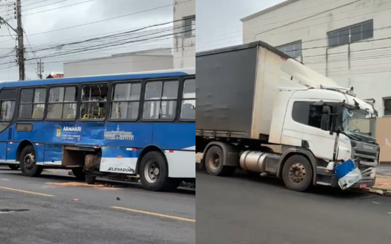 Imagens do local do acidente.