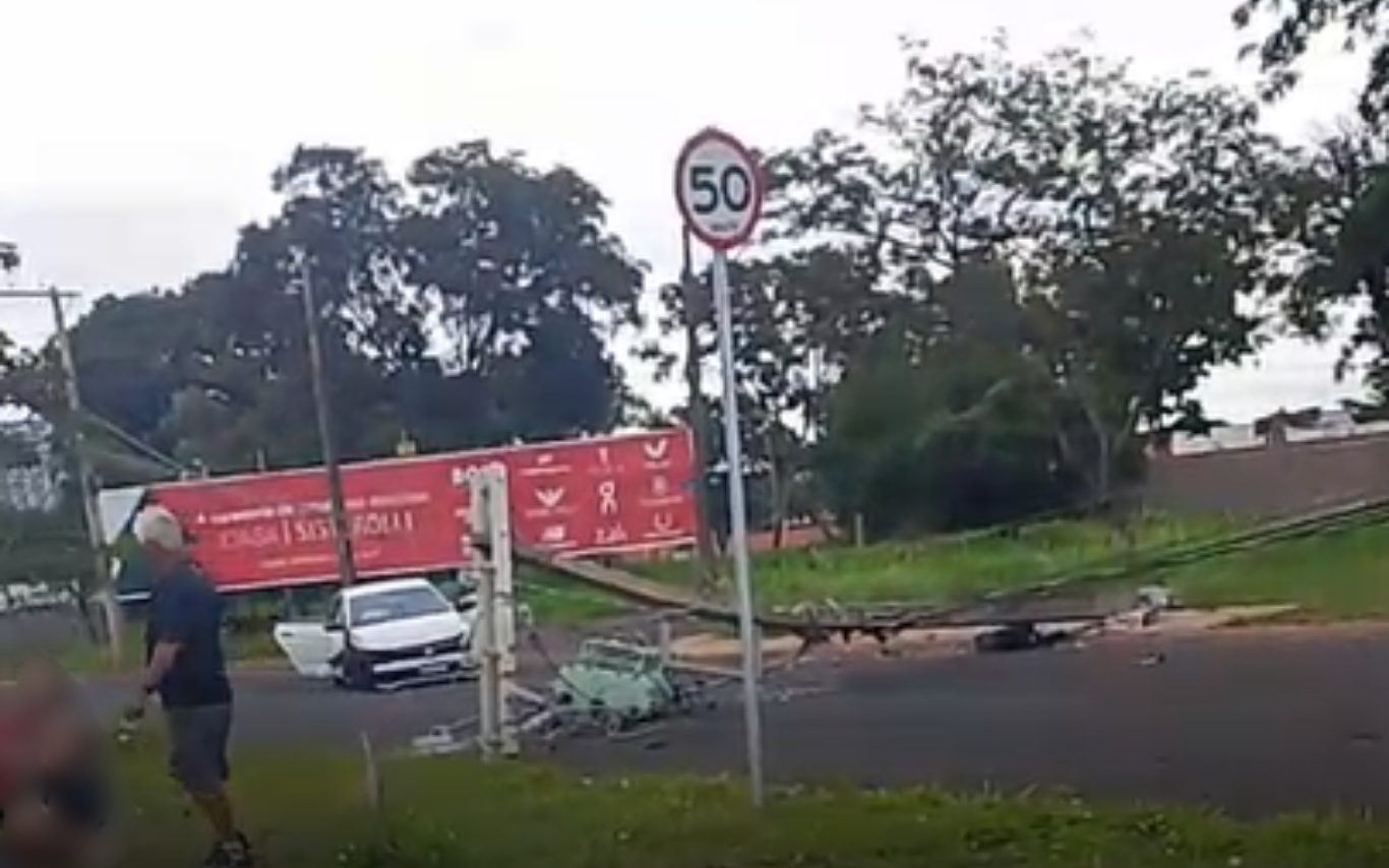 Imagem do local do acidente.