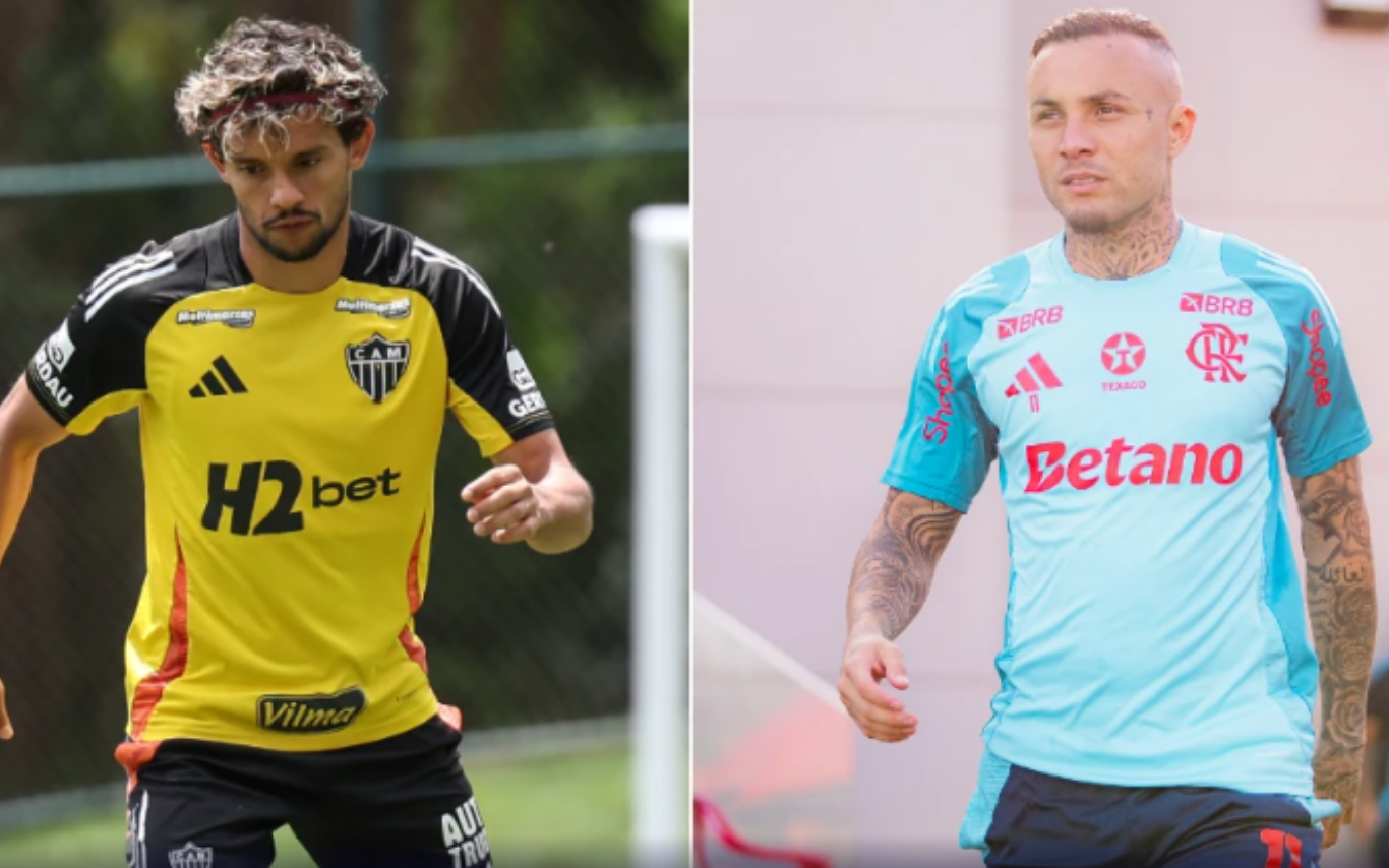 Atlético e Flamengo se enfrentam na Arena MRV pelo Brasileirão.