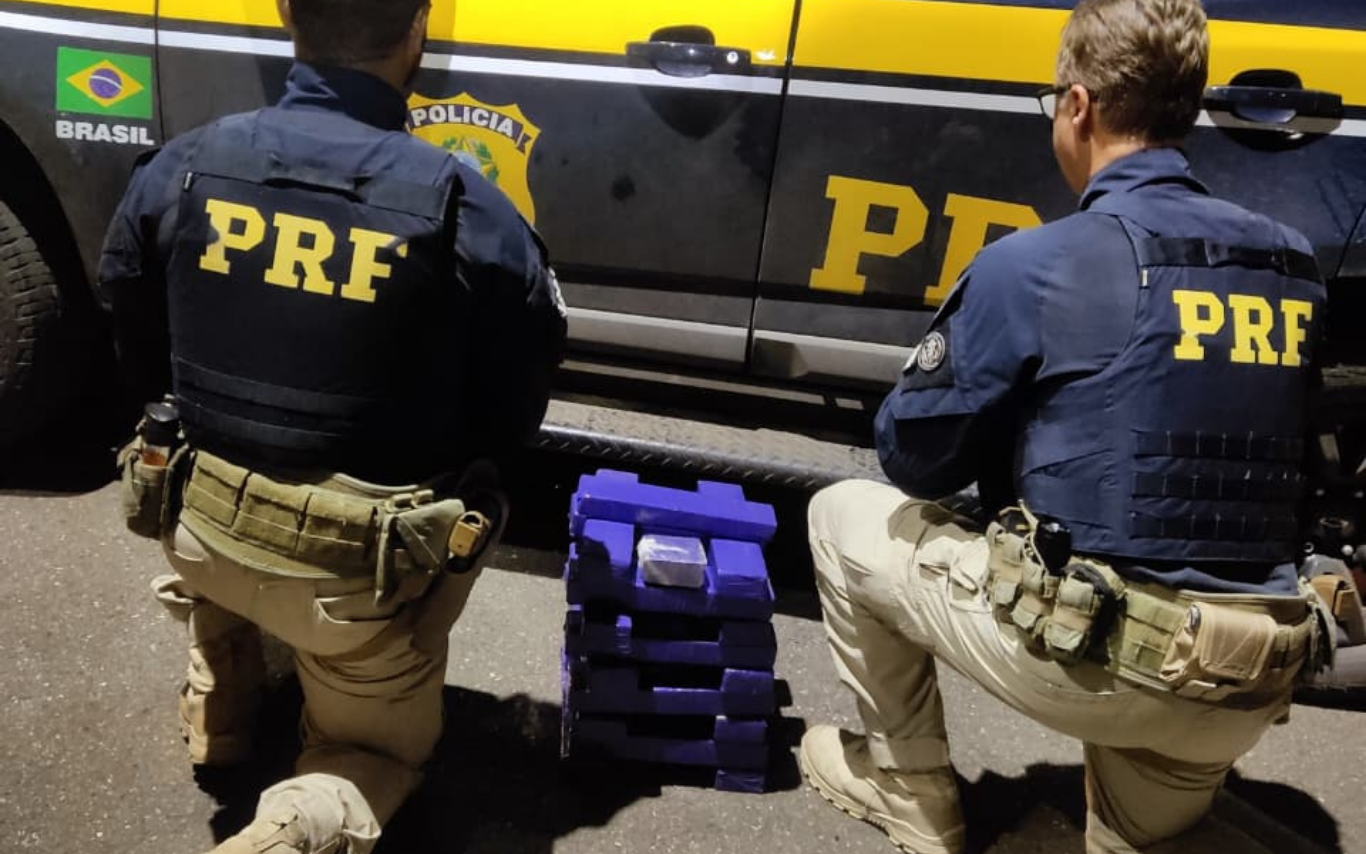 Carga apreendida pela PRF.