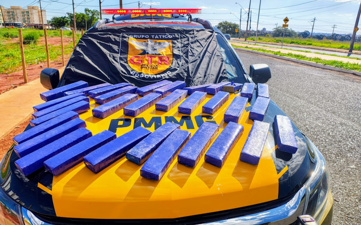 Drogas apreendidas pela PRF.