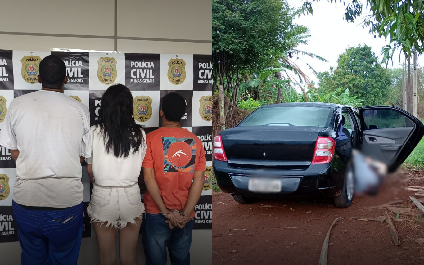 Criminosos responsáveis pelo crime, mostrado na imagem ao lado.