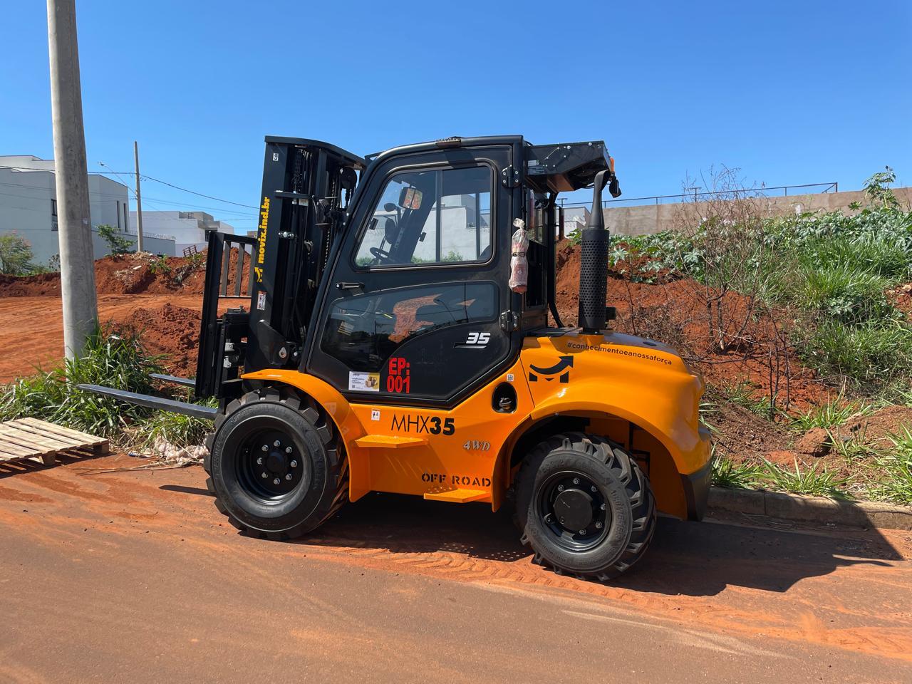 Imagem do maquinário desviado.