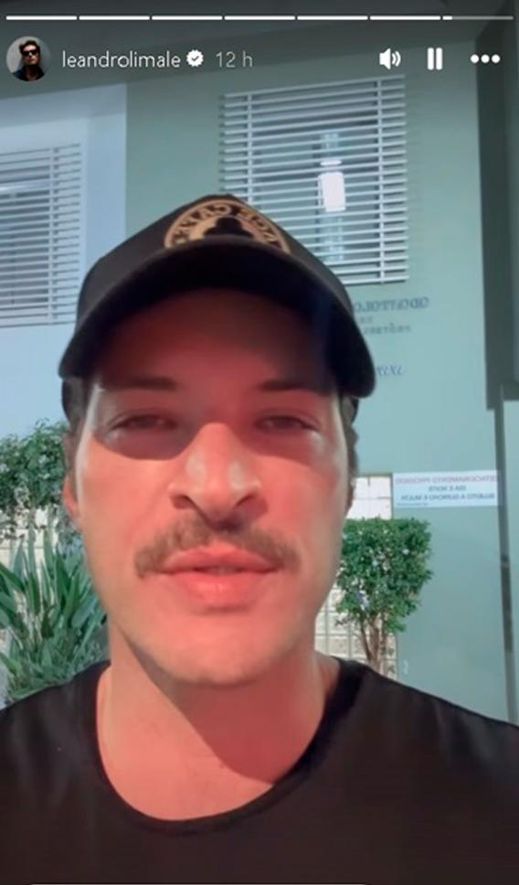 Leandro Lima recebeu alta e ainda brincou com o susto (Reprodução/Internet)