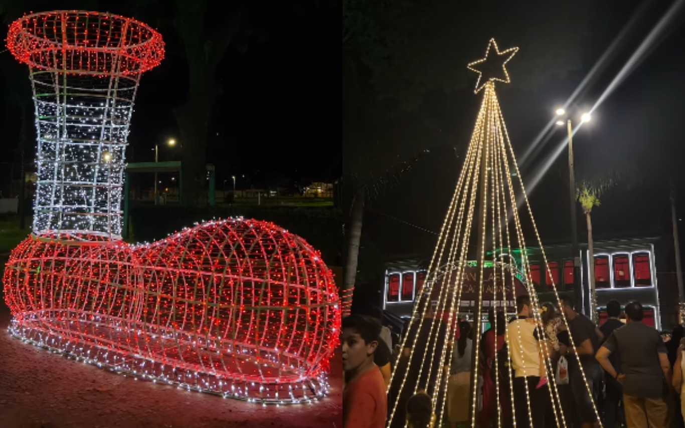 Iluminação de Natal em Uberlândia.
