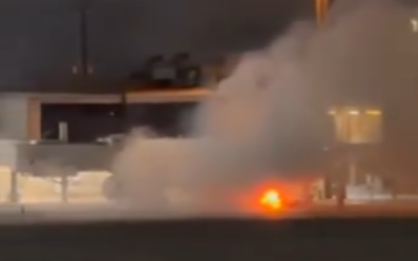 Incêndio no aeroporto de Guarulhos (SP).