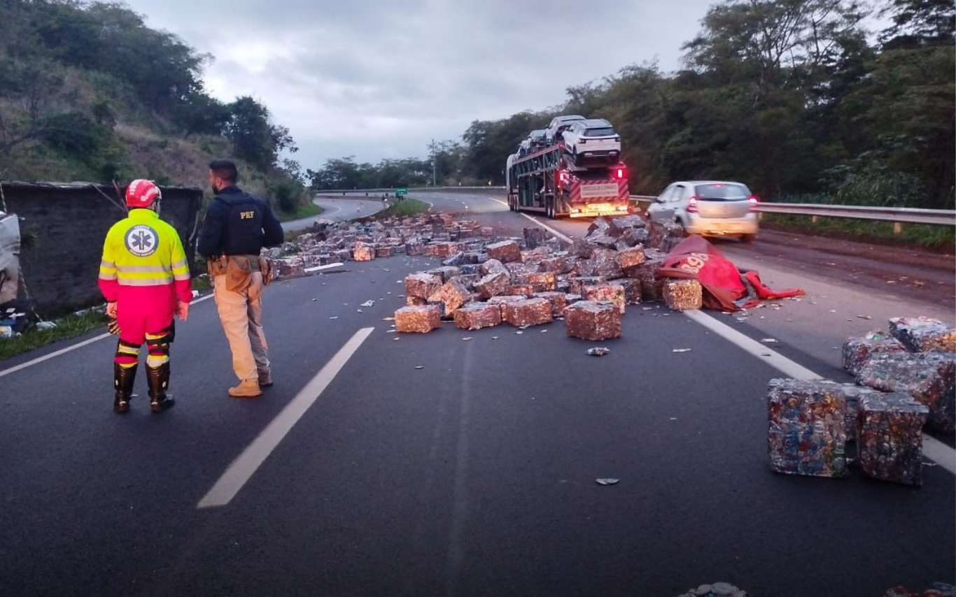 Trecho da rodovia onde aconteceu o acidente.