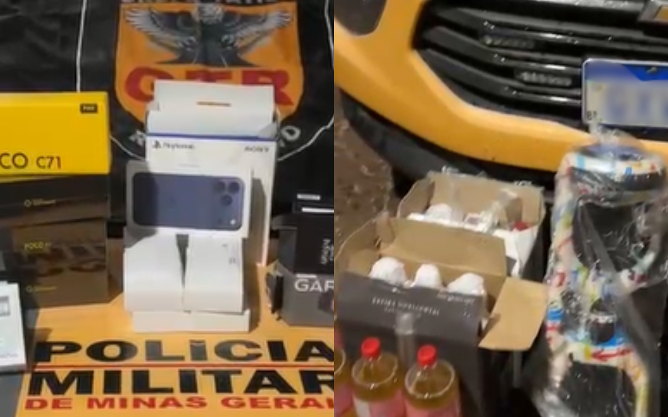 Carga apreendida pela PMRv em Frutal.