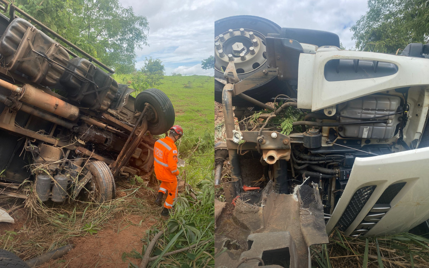 Imagens do local do acidente.