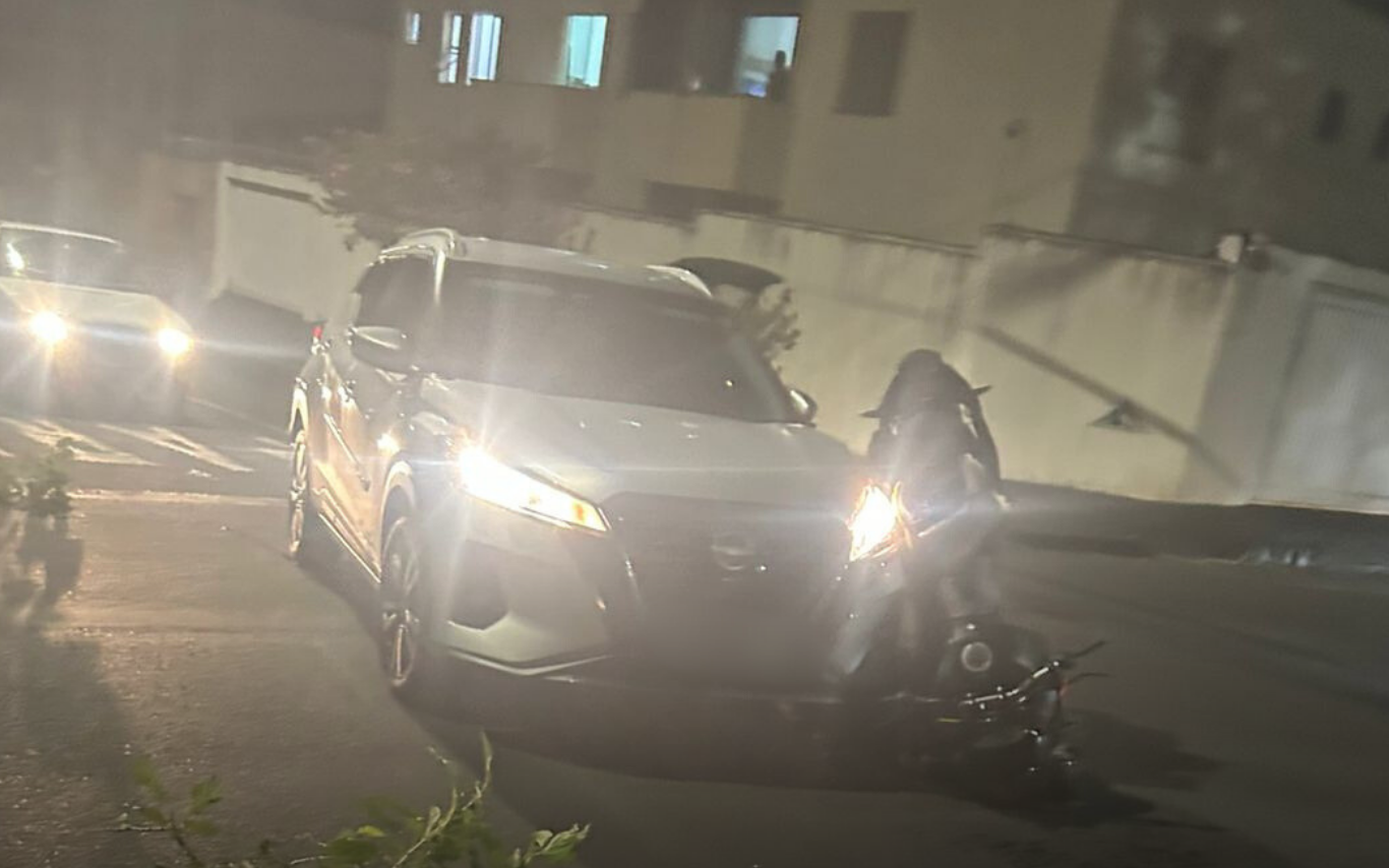 Acidente no bairro Santa Mônica.