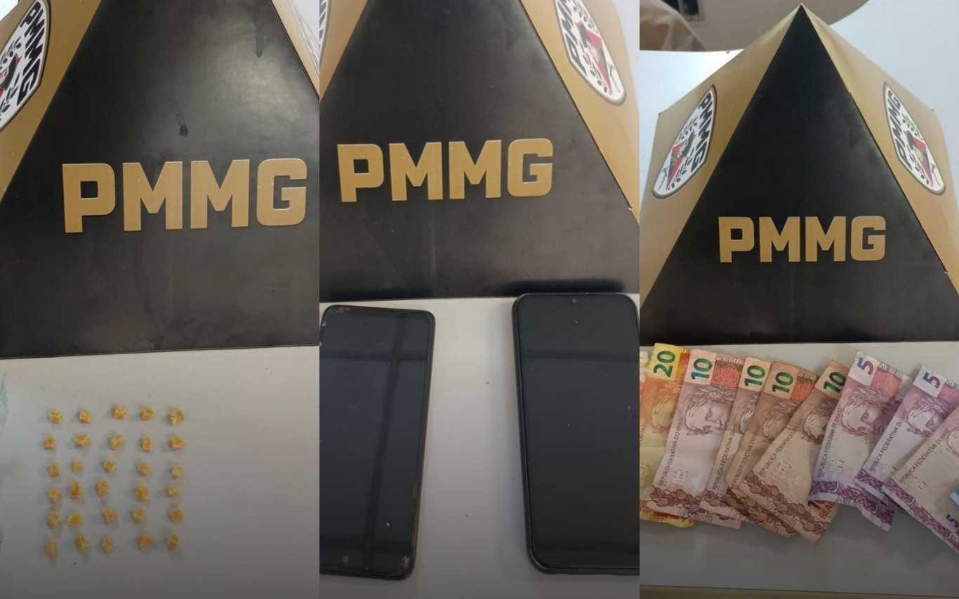 Itens apreendidos pela polícia.