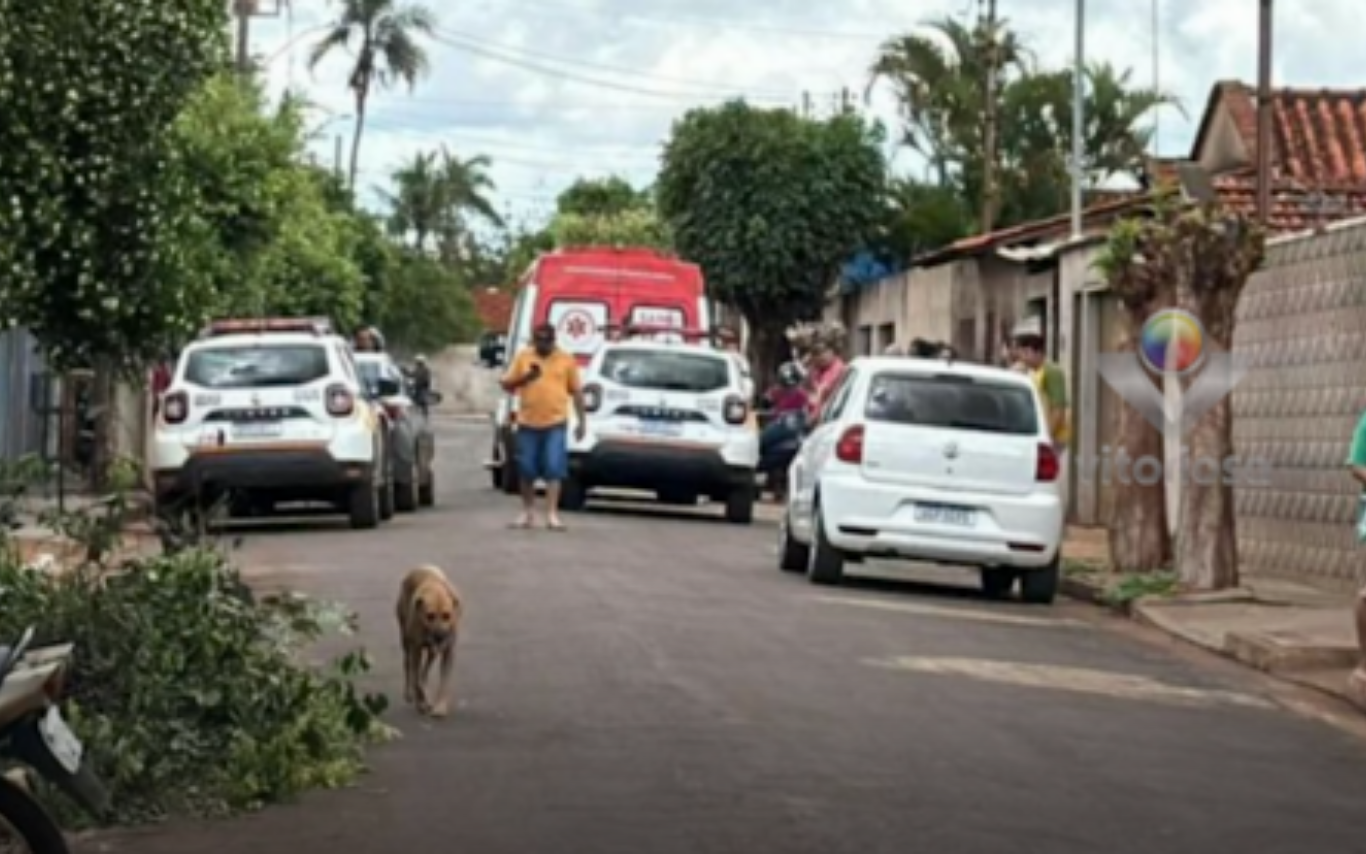 Local do assassinato em Centralina, Triângulo Mineiro.