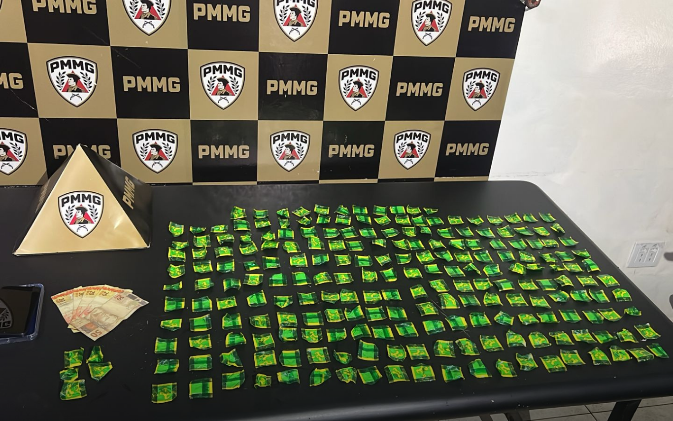 Itens apreendidos pela Polícia Militar.