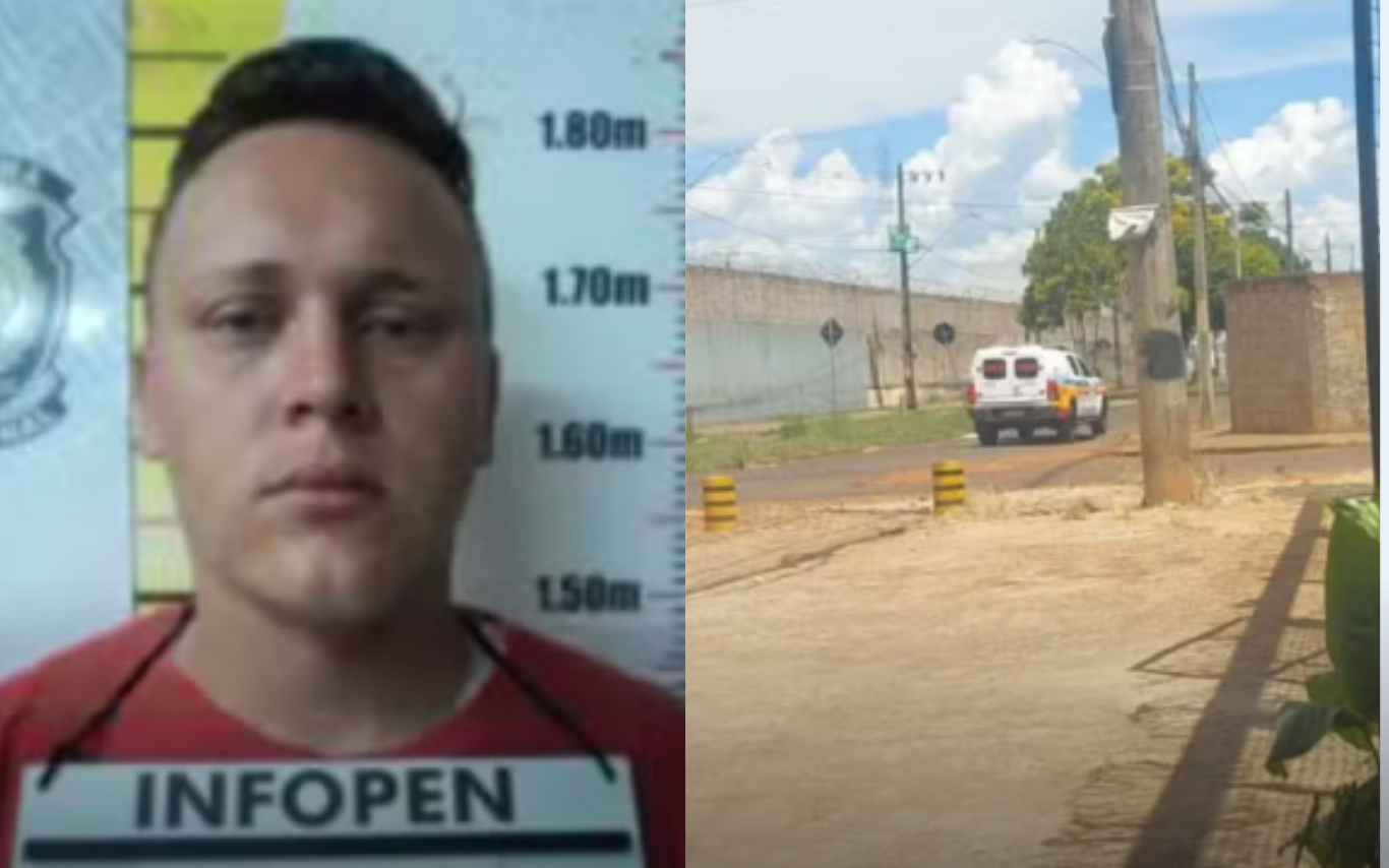 Foto do detento foragido em Uberlândia.