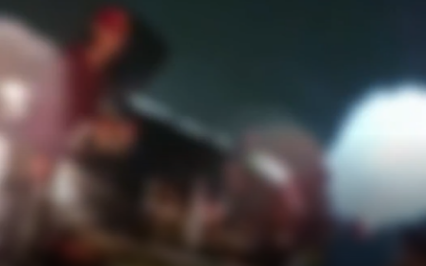 Local do acidente entre carroça e ônibus.