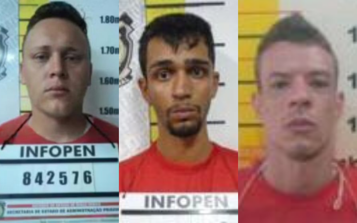 Três criminosos foragidos em Uberlândia.