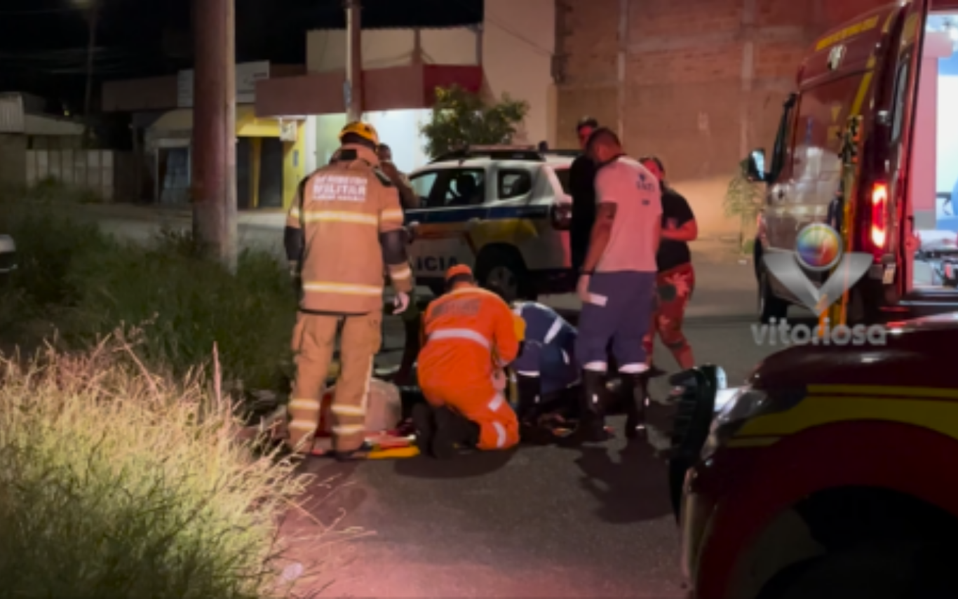 Acidente no bairro Integração, em Uberlândia
