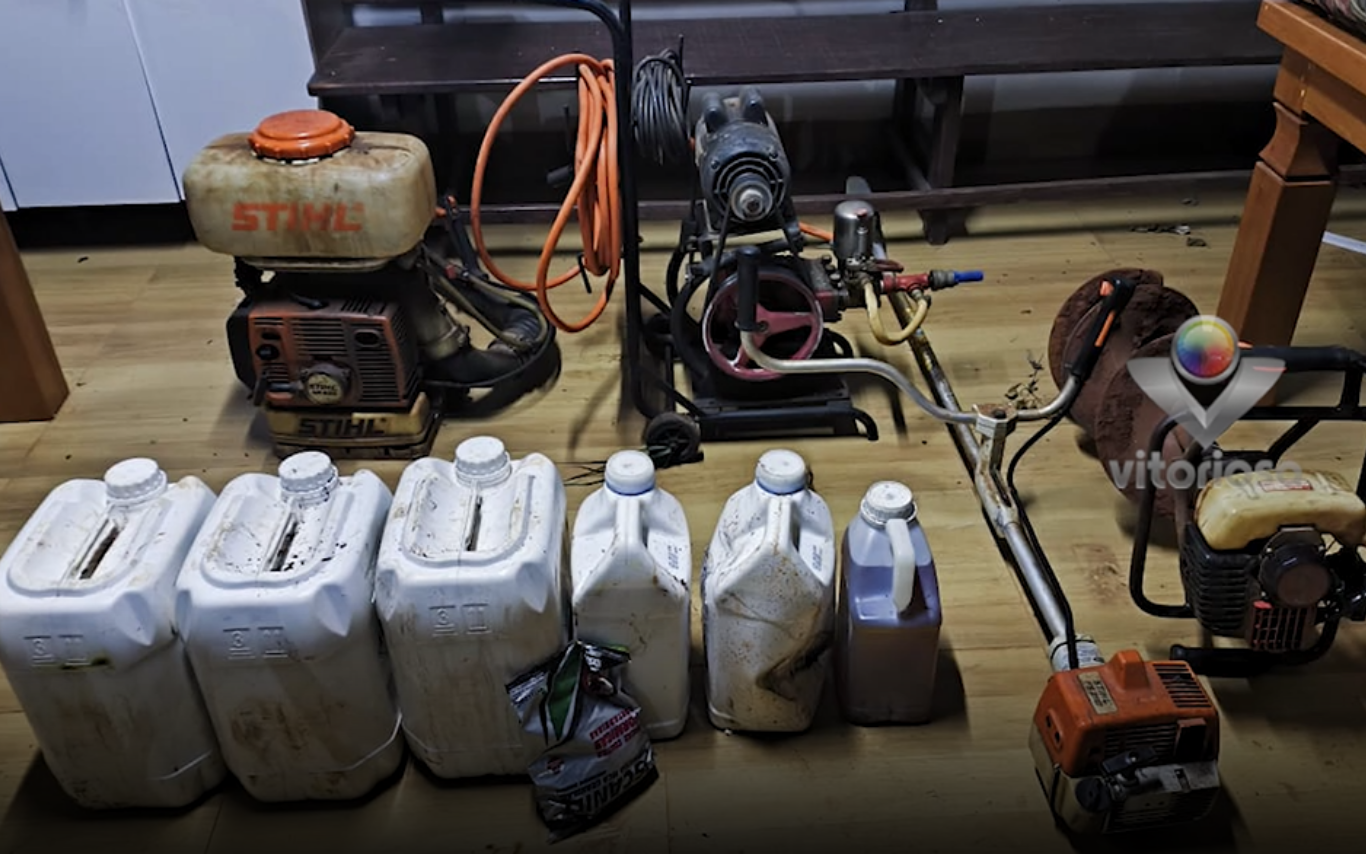 Carga recuperada de furto na zona rural de Uberlândia