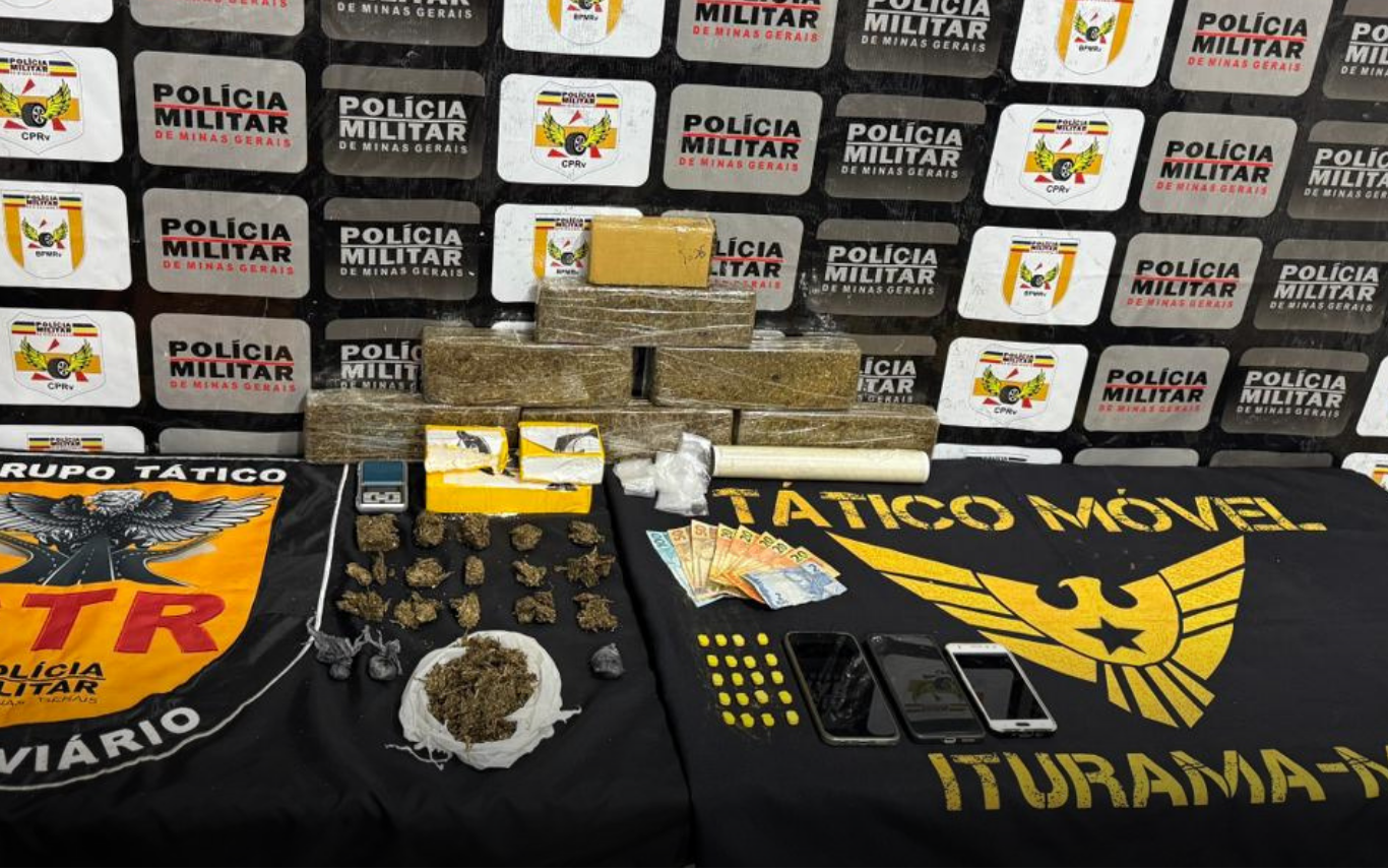 Drogas apreendidas em Iturama