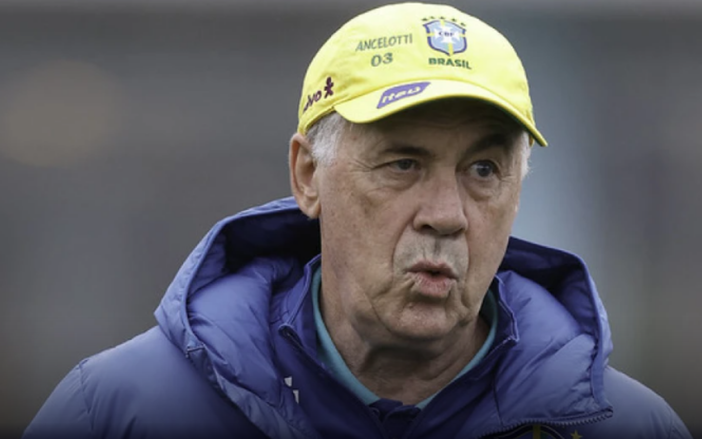Carlo Ancelotti, técnico da Seleção Brasileira