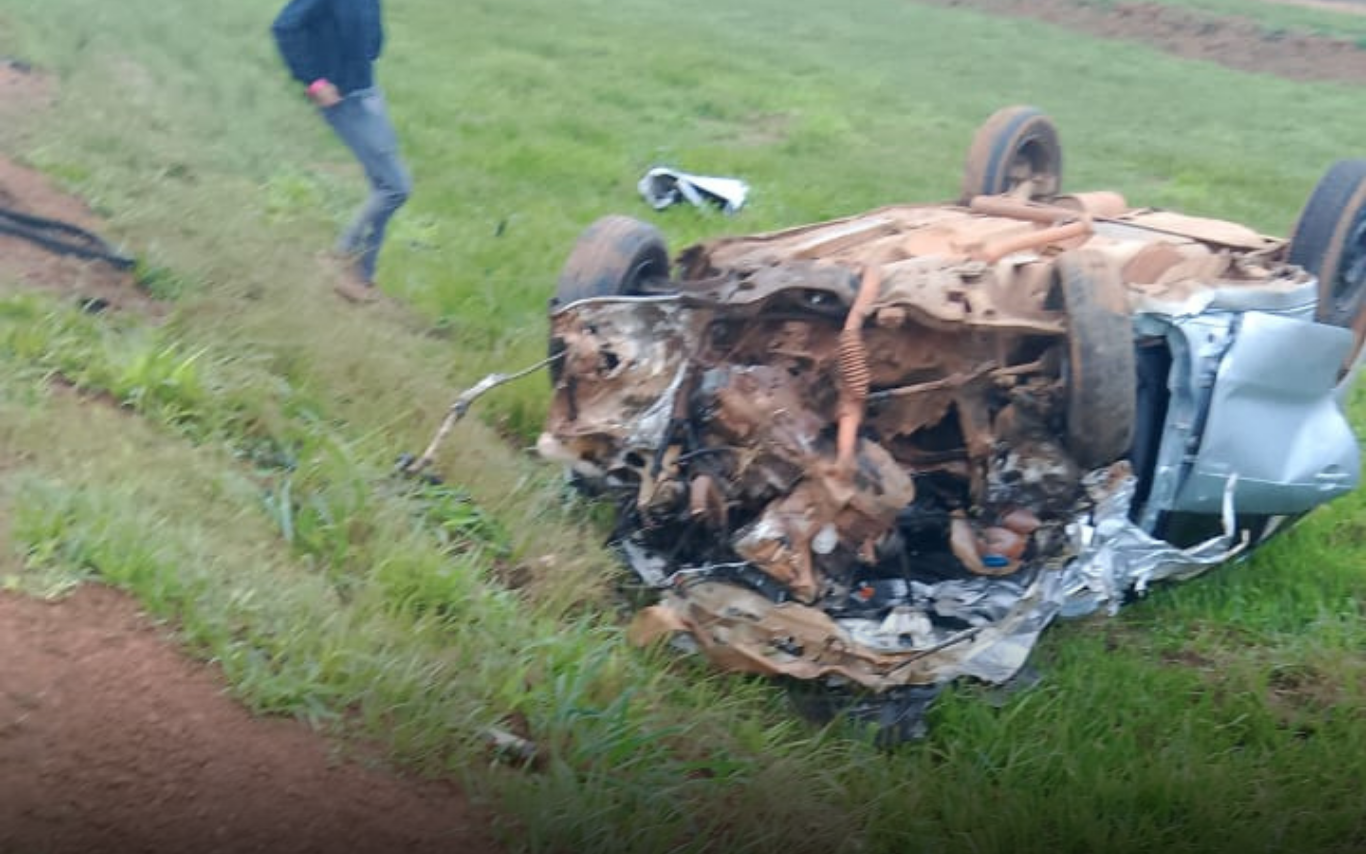 Acidente fatal em trevo de São Gotardo