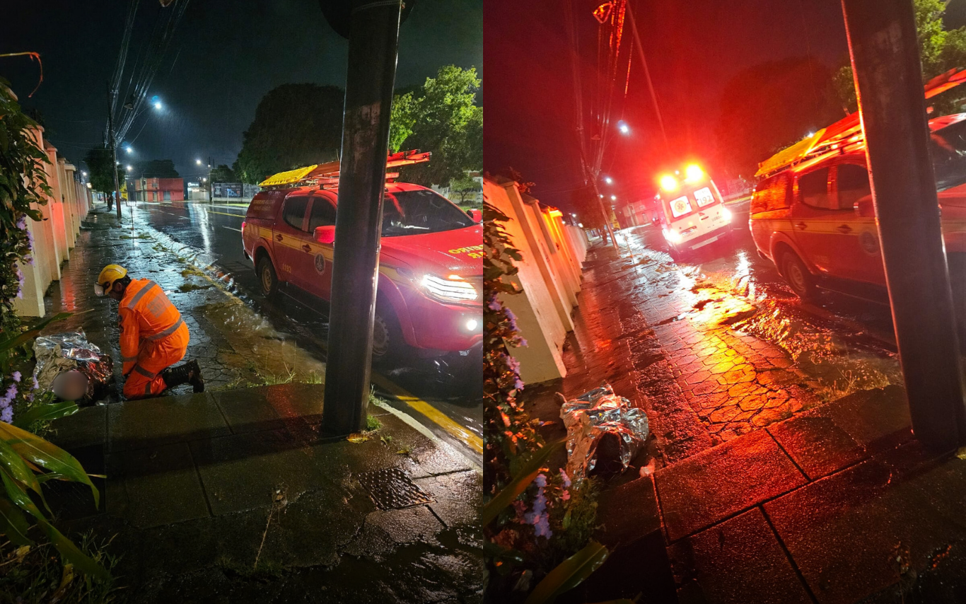 Homem arrastado por enxurrada em Araguari