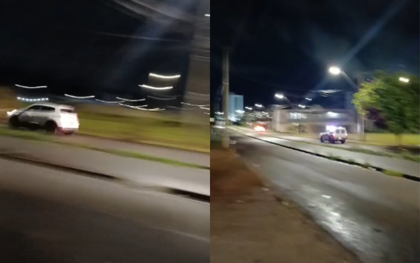 Perseguição policial no Residencial Integração, em Uberlândia