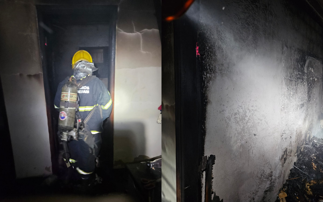 Incêndio em residência de Araguari