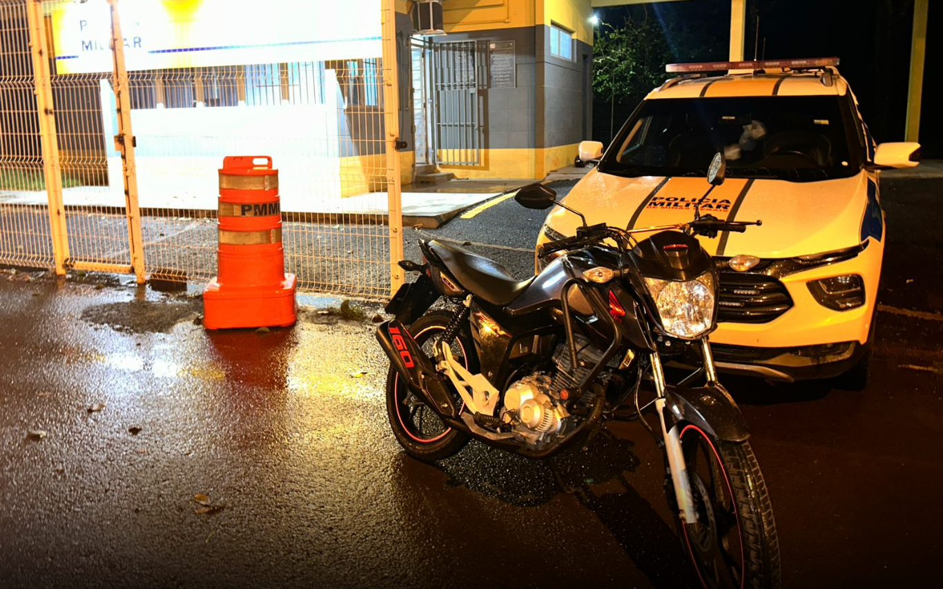 Moto clonada interceptada em Tupaciguara