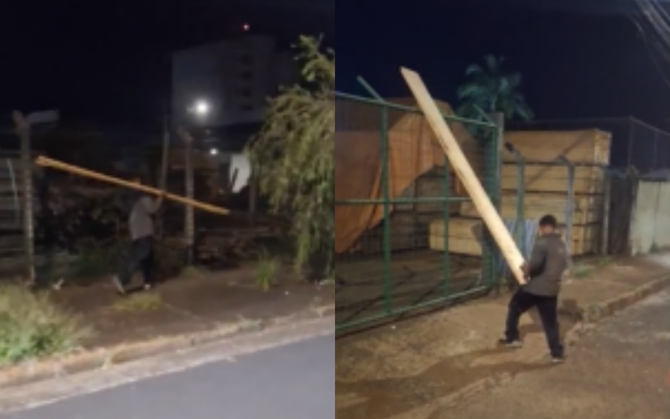 Homem furta pranchas de madeira no Santa Mônica