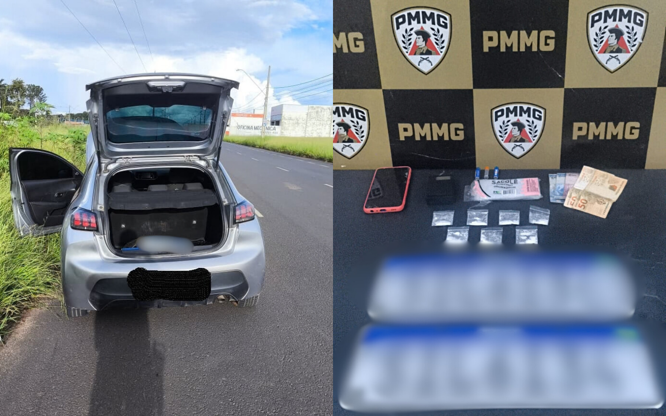 Ação policial no bairro Pequis, em Uberlândia