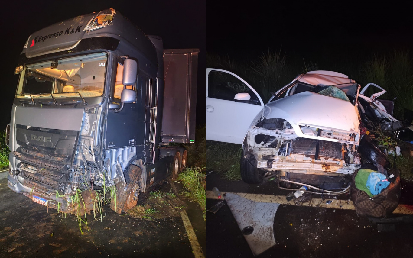 Acidente fatal na MGC-497, entre Uberlândia e Prata