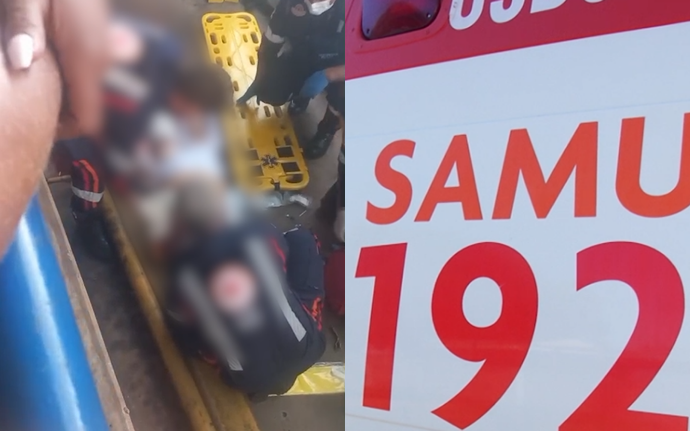 Idosa tem perna esmagada em acidente em Uberaba