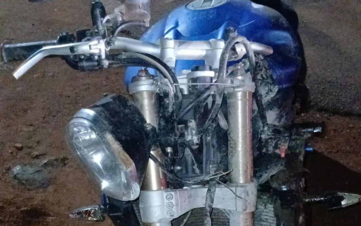 Acidente com moto na MGC-452, em Tupaciguara