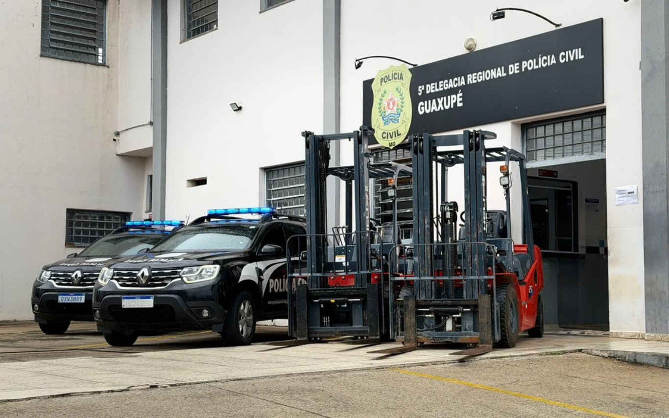 Empilhadeiras recuperadas no Sul de Minas